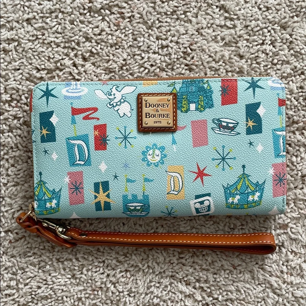 NWOT Disney Parks Fantasyland Dooney & Bourke Wristlet Wallet - Picture 2 of 7